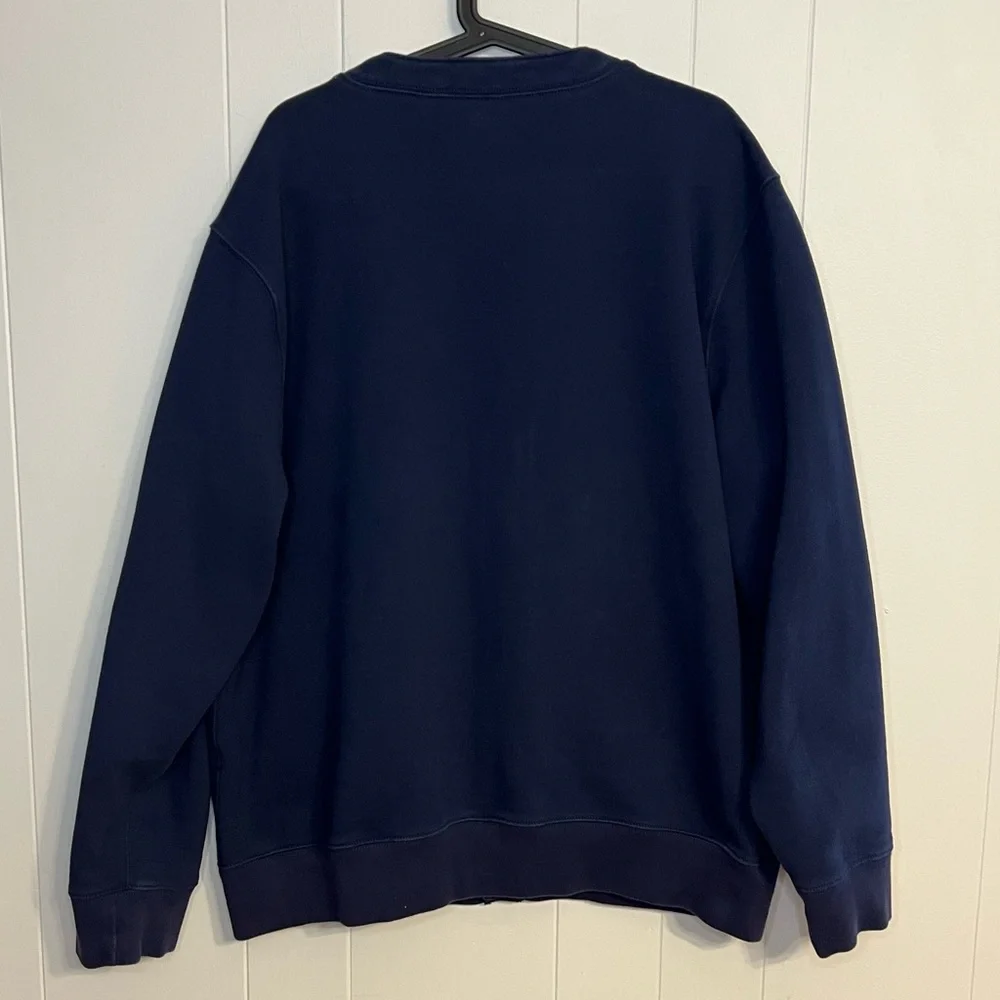 J.Crew Heritage 14 oz.‎ fleece cardigan sweater in Navy Blue Size XXL